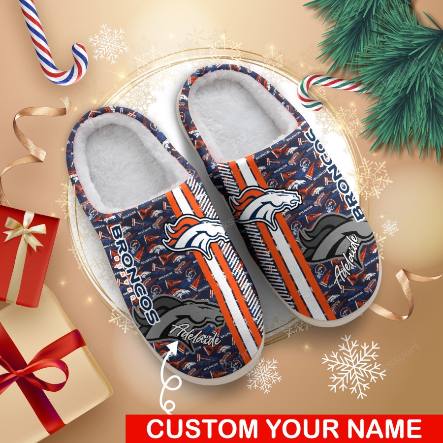 LIMITED EDITION - NEW CUSTOMIZED NFL13 DVB DENVER BRONCOS FOAM SLIPPERS