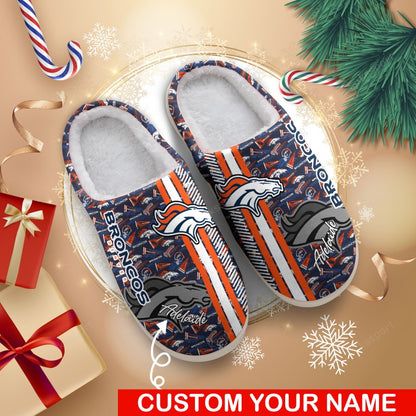 LIMITED EDITION - NEW CUSTOMIZED NFL13 DVB DENVER BRONCOS FOAM SLIPPERS