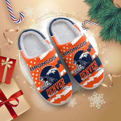 LIMITED EDITION - NEW CUSTOMIZED NFL13 DVB DENVER BRONCOS FOAM SLIPPERS