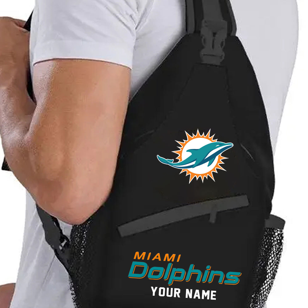 LIMITED EDITION - NEW CUSTOMIZED NFL19 MDP MIAMI DOLPHINS SLING BAG