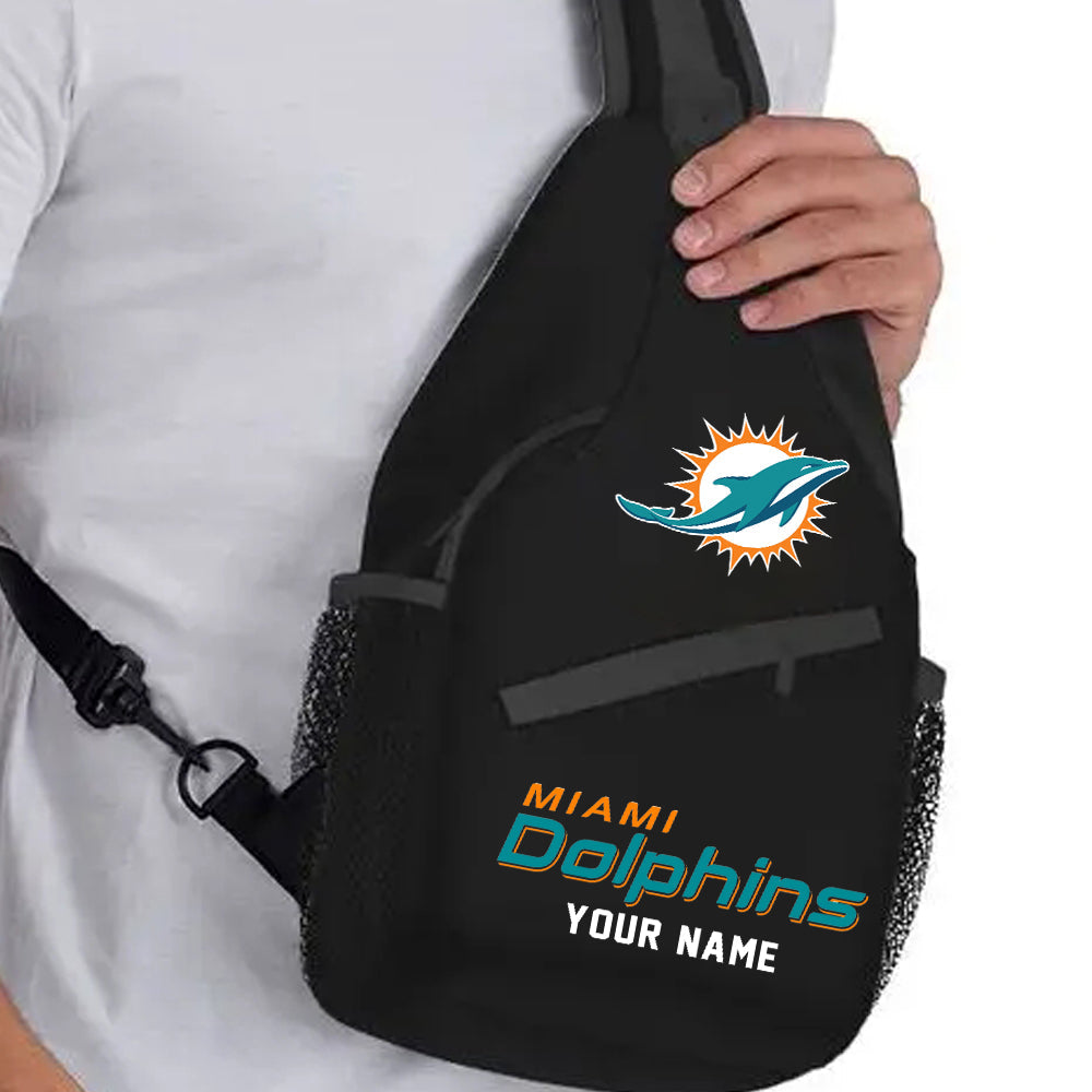 LIMITED EDITION - NEW CUSTOMIZED NFL19 MDP MIAMI DOLPHINS SLING BAG