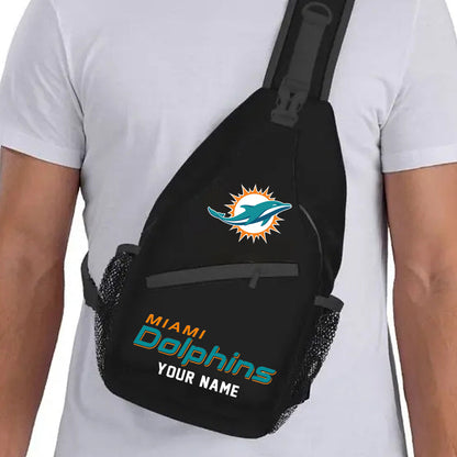 LIMITED EDITION - NEW CUSTOMIZED NFL19 MDP MIAMI DOLPHINS SLING BAG