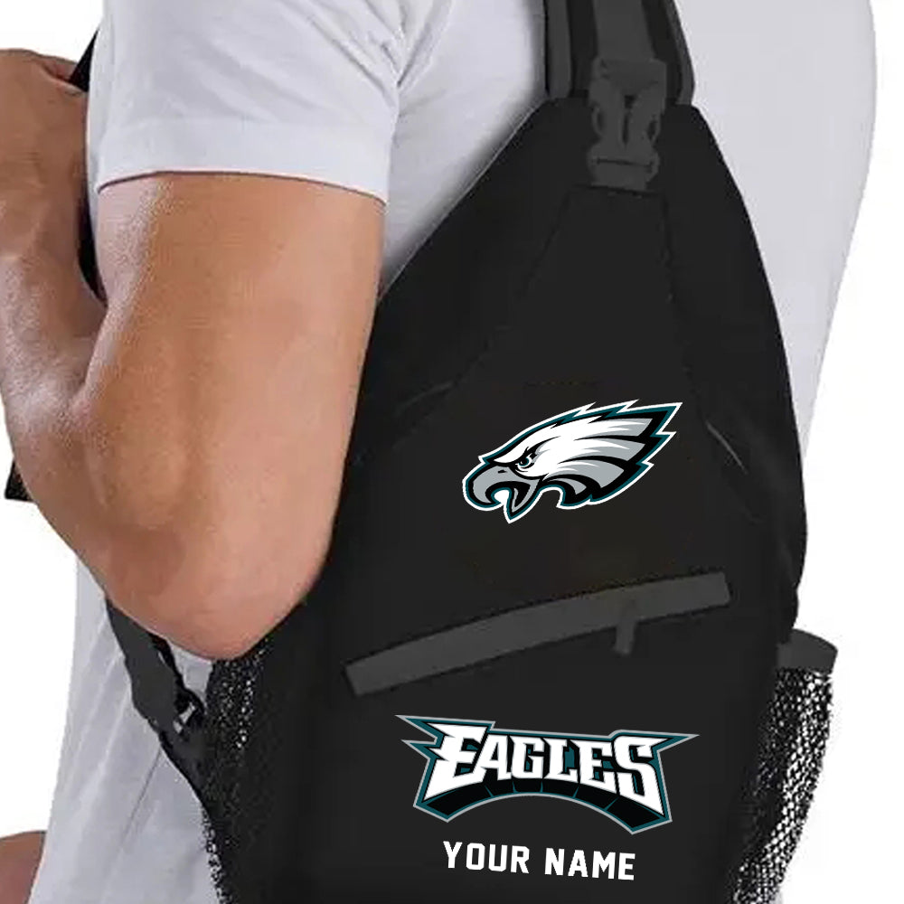 LIMITED EDITION - NEW CUSTOMIZED NFL02 PPE PHILADELPHIA EAGLES SLING BAG