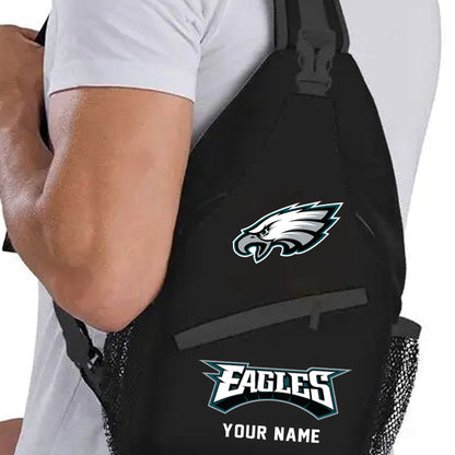 LIMITED EDITION - NEW CUSTOMIZED NFL02 PPE PHILADELPHIA EAGLES SLING BAG