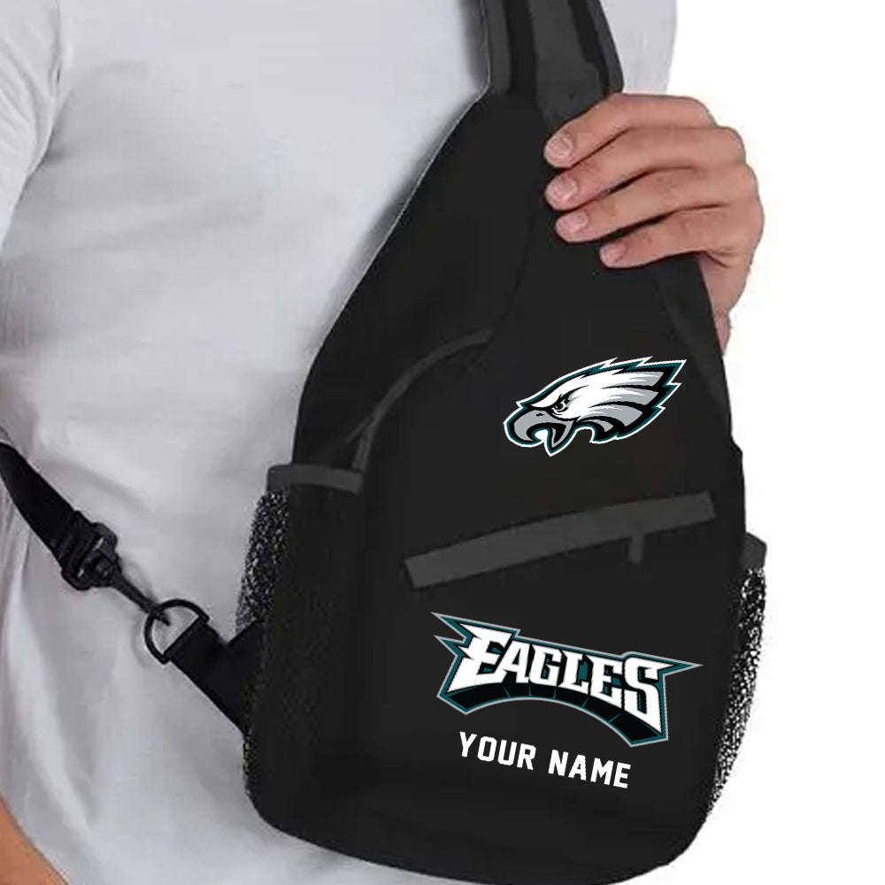 LIMITED EDITION - NEW CUSTOMIZED NFL02 PPE PHILADELPHIA EAGLES SLING BAG