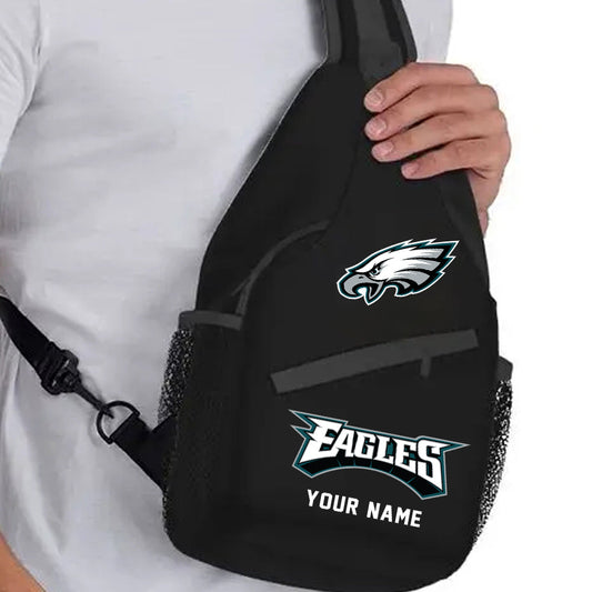 LIMITED EDITION - NEW CUSTOMIZED NFL02 PPE PHILADELPHIA EAGLES SLING BAG