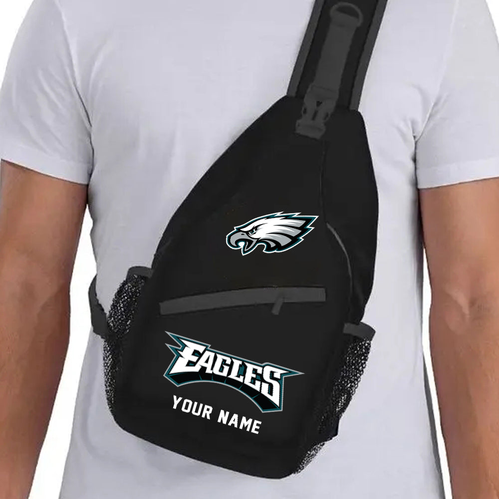 LIMITED EDITION - NEW CUSTOMIZED NFL02 PPE PHILADELPHIA EAGLES SLING BAG