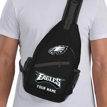 LIMITED EDITION - NEW CUSTOMIZED NFL02 PPE PHILADELPHIA EAGLES SLING BAG
