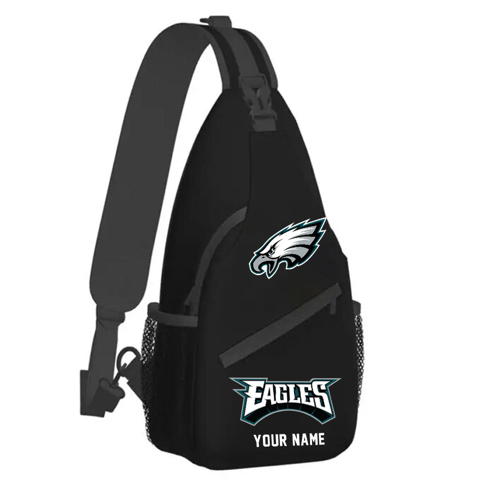 LIMITED EDITION - NEW CUSTOMIZED NFL02 PPE PHILADELPHIA EAGLES SLING BAG