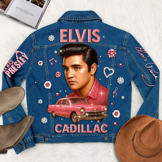New Premium Elvis Presley  Unisex Denim Jacket - Make The Perfect Gift