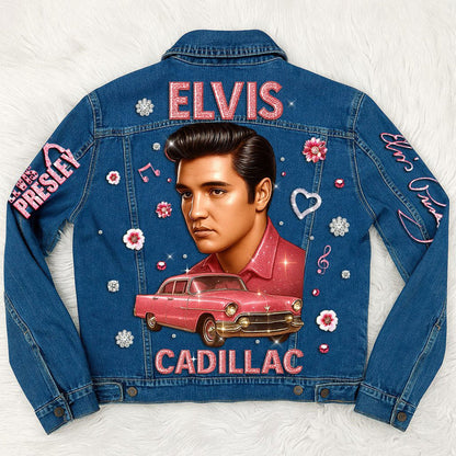 New Premium Elvis Presley  Unisex Denim Jacket - Make The Perfect Gift