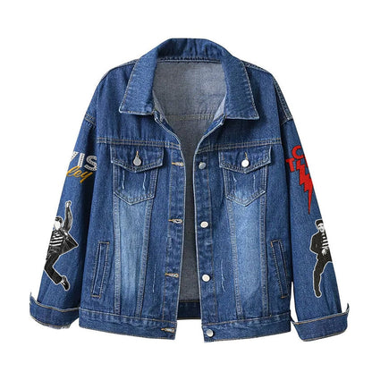 New Premium Elvis Presley  Unisex Denim Jacket - Make The Perfect Gift