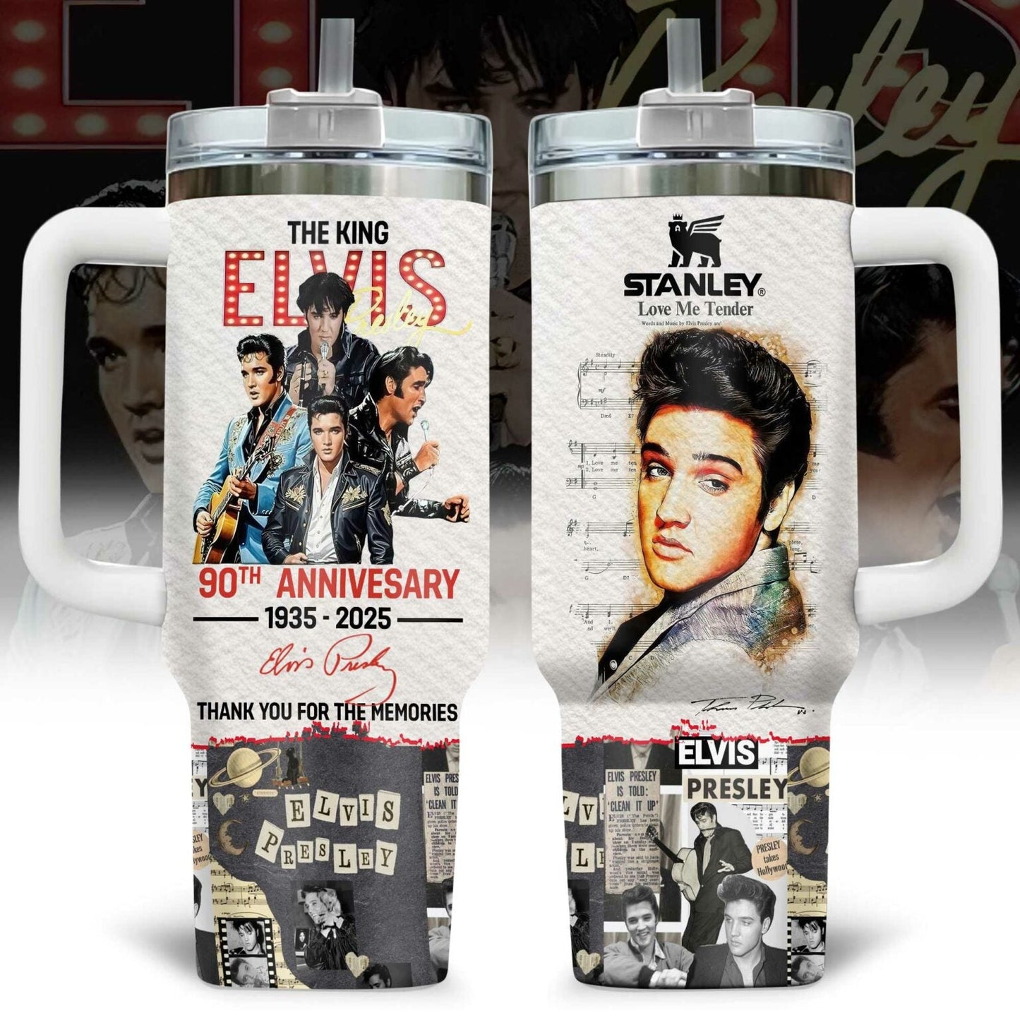 ELVIS PREMIUM LIMITED EDITION TUMBLER 40 OZ