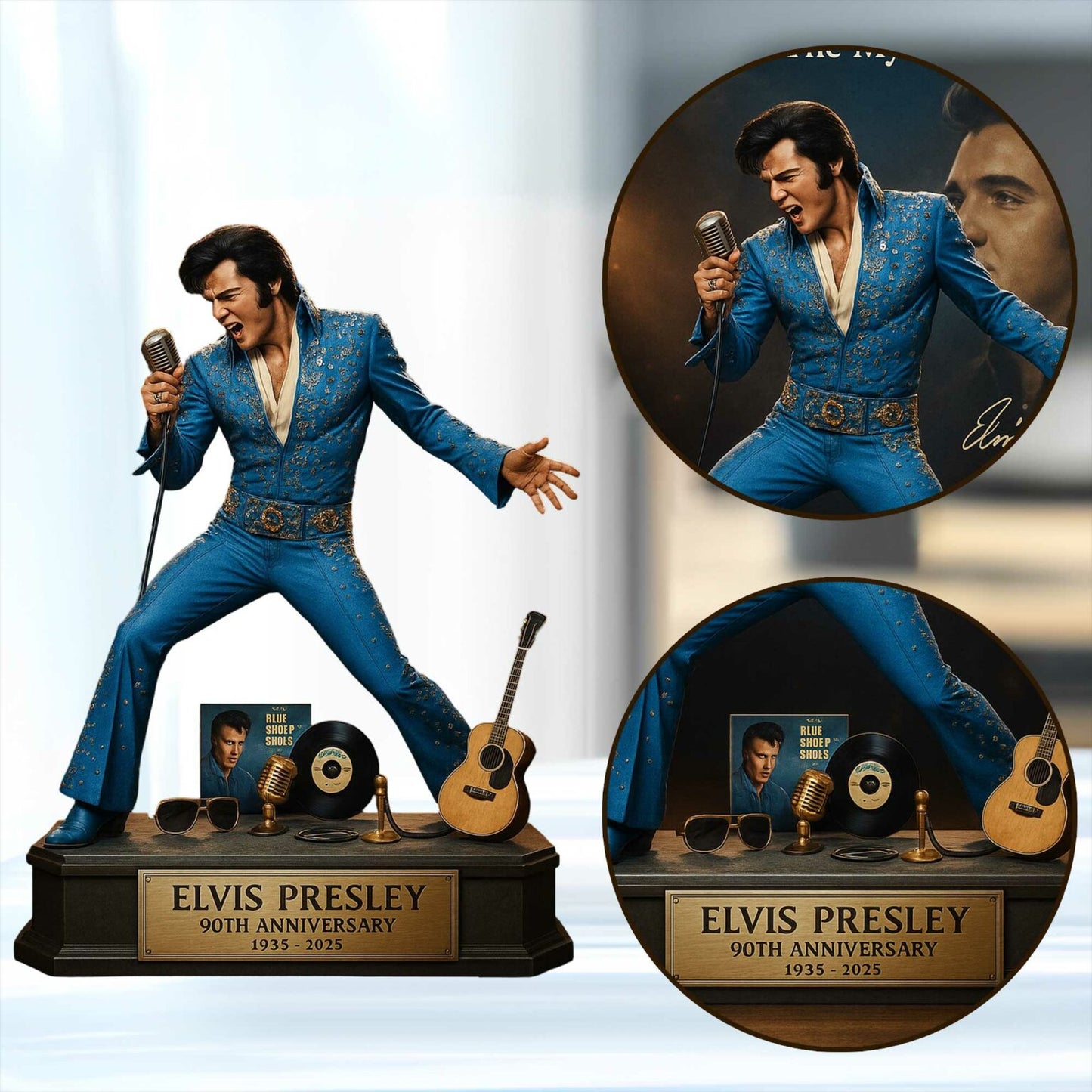 LIMITED EDITION – New Elvis Presley  Acrylic Block ELVIS240925DH03
