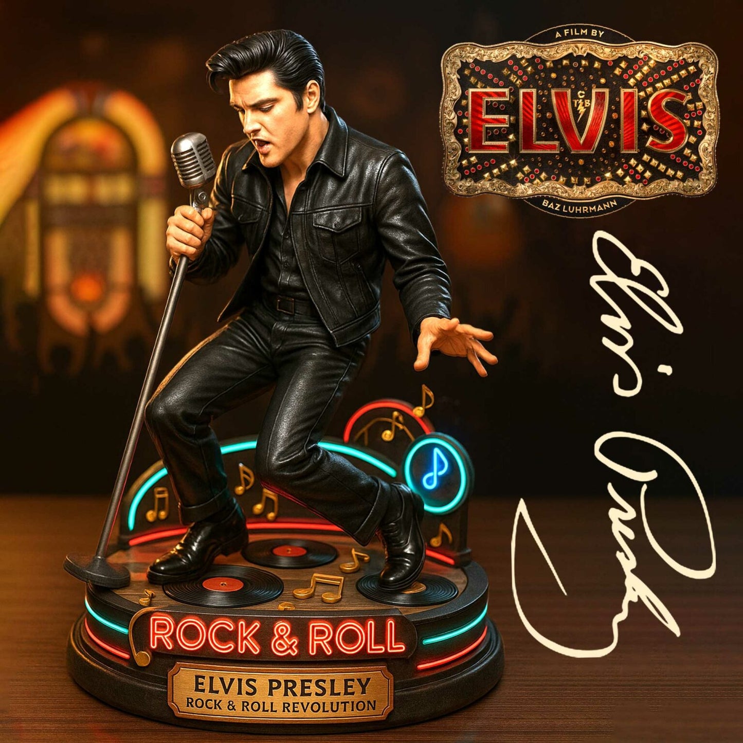 LIMITED EDITION – New Elvis Presley  Acrylic Block ELVIS240925DH01