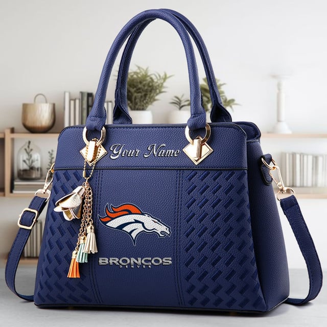 LIMITED EDITION - NEW CUSTOMIZED NFL13 DVB DENVER BRONCOS LUXURY HANDBAG IN MULTIPLE COLORS