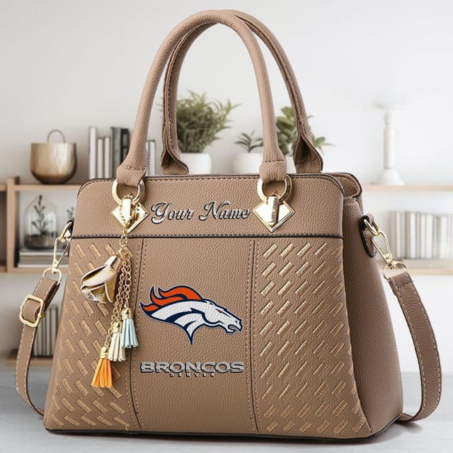 LIMITED EDITION - NEW CUSTOMIZED NFL13 DVB DENVER BRONCOS LUXURY HANDBAG IN MULTIPLE COLORS