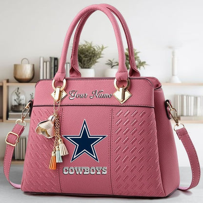 LIMITED EDITION - NEW CUSTOMIZED NFL21 DCB DALLAS COWBOYS LUXURY HANDBAG IN MULTIPLE COLORS