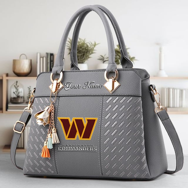 LIMITED EDITION - NEW CUSTOMIZED NFL12 WTC WASHINGTON COMMANDERS LUXURY HANDBAG IN MULTIPLE COLORS