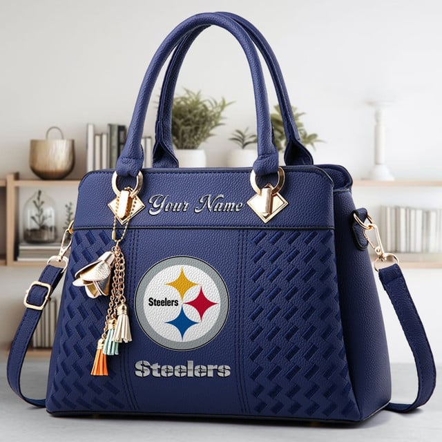 LIMITED EDITION - NEW CUSTOMIZED NFL14 PSB PITTSBURGH STEELERS LUXURY HANDBAG IN MULTIPLE COLORS
