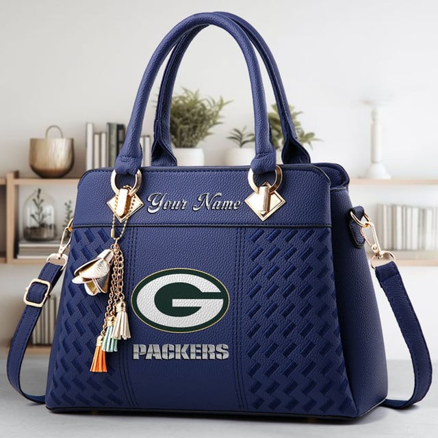 LIMITED EDITION - NEW CUSTOMIZED NFL08 GBP GREEN BAY PACKERS LUXURY HANDBAG IN MULTIPLE COLORS