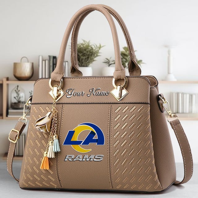 LIMITED EDITION - NEW CUSTOMIZED NFL22 LAR LOS ANGELES RAMS LUXURY HANDBAG IN MULTIPLE COLORS