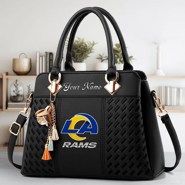 LIMITED EDITION - NEW CUSTOMIZED NFL22 LAR LOS ANGELES RAMS LUXURY HANDBAG IN MULTIPLE COLORS