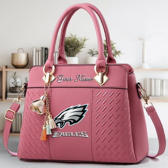 LIMITED EDITION - NEW CUSTOMIZED NFL02 PPE PHILADELPHIA EAGLES LUXURY HANDBAG IN MULTIPLE COLORS