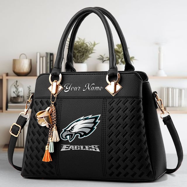 LIMITED EDITION - NEW CUSTOMIZED NFL02 PPE PHILADELPHIA EAGLES LUXURY HANDBAG IN MULTIPLE COLORS