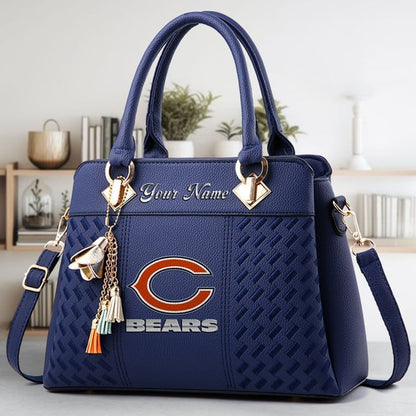 LIMITED EDITION - NEW CUSTOMIZED NFL26 CCB CHICAGO BEARS LUXURY HANDBAG IN MULTIPLE COLORS