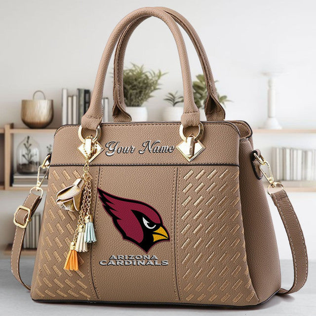 LIMITED EDITION - NEW CUSTOMIZED NFL20 ARC ARIZONA CARDINALS LUXURY HANDBAG IN MULTIPLE COLORS