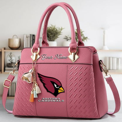 LIMITED EDITION - NEW CUSTOMIZED NFL20 ARC ARIZONA CARDINALS LUXURY HANDBAG IN MULTIPLE COLORS