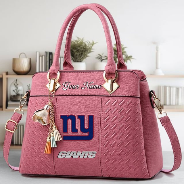 LIMITED EDITION - NEW CUSTOMIZED NFL32 NYG NEW YORK GIANTS LUXURY HANDBAG IN MULTIPLE COLORS
