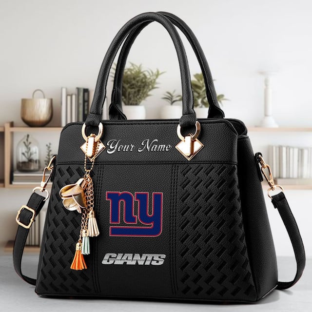 LIMITED EDITION - NEW CUSTOMIZED NFL32 NYG NEW YORK GIANTS LUXURY HANDBAG IN MULTIPLE COLORS