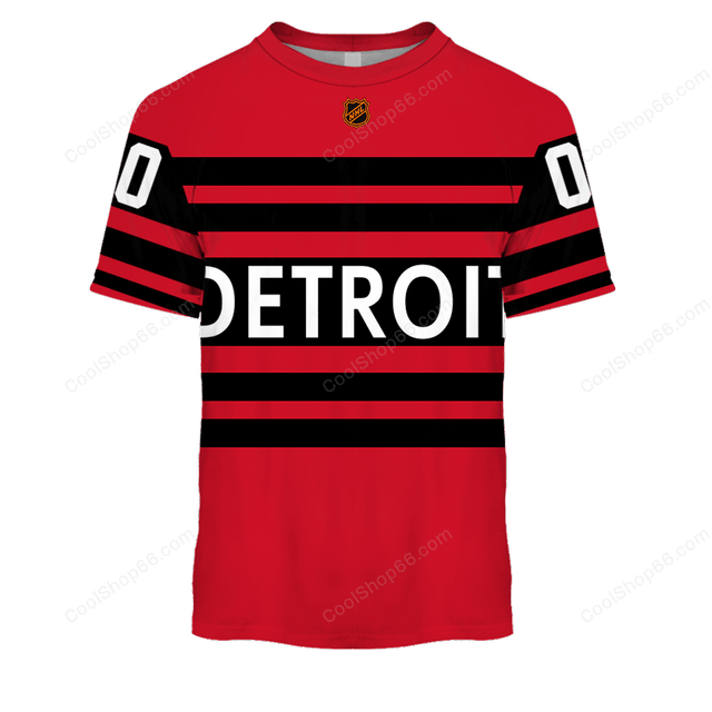 LIMITED EDITION - NEW CUSTOMIZED NHL22 DRW DETROIT RED WINGS UNISEX T-SHIRT, POLO, HOODIE & JACKETS
