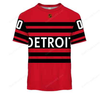 LIMITED EDITION - NEW CUSTOMIZED NHL22 DRW DETROIT RED WINGS UNISEX T-SHIRT, POLO, HOODIE & JACKETS