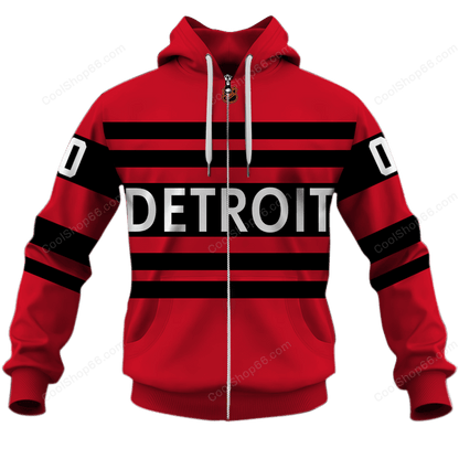 LIMITED EDITION - NEW CUSTOMIZED NHL22 DRW DETROIT RED WINGS UNISEX T-SHIRT, POLO, HOODIE & JACKETS