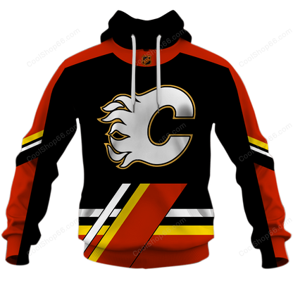 LIMITED EDITION - NEW CUSTOMIZED NHL17 CGF CALGARY FLAMES UNISEX T-SHIRT, POLO, HOODIE & JACKETS