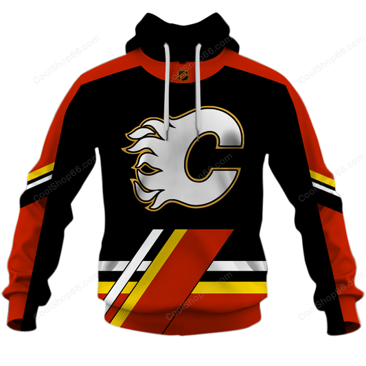 LIMITED EDITION - NEW CUSTOMIZED NHL17 CGF CALGARY FLAMES UNISEX T-SHIRT, POLO, HOODIE & JACKETS
