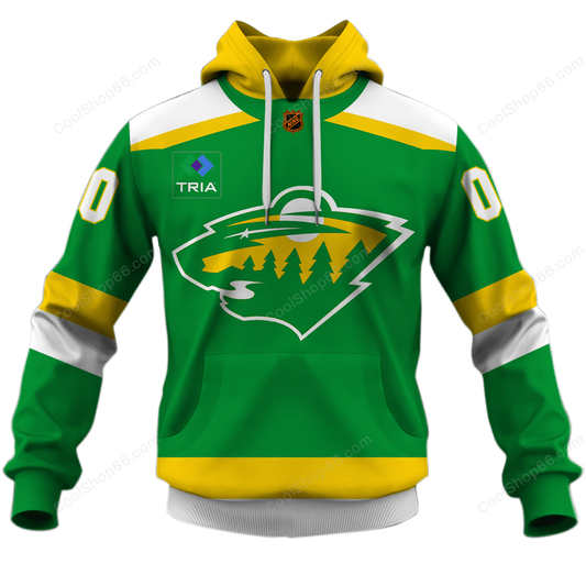 LIMITED EDITION - NEW CUSTOMIZED NHL13 MNW MINNESOTA WILD UNISEX T-SHIRT, POLO, HOODIE & JACKETS