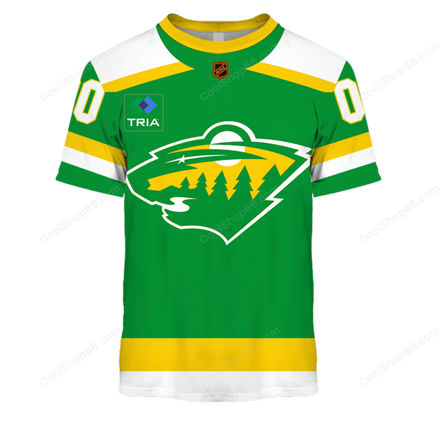 LIMITED EDITION - NEW CUSTOMIZED NHL13 MNW MINNESOTA WILD UNISEX T-SHIRT, POLO, HOODIE & JACKETS