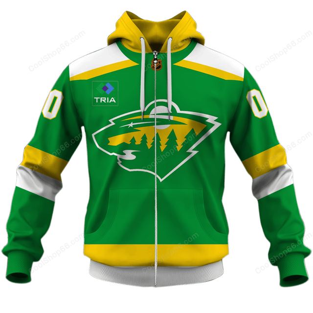 LIMITED EDITION - NEW CUSTOMIZED NHL13 MNW MINNESOTA WILD UNISEX T-SHIRT, POLO, HOODIE & JACKETS