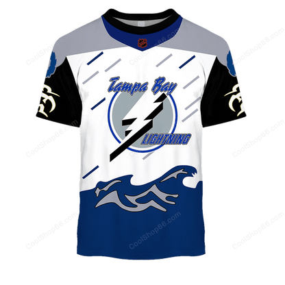 LIMITED EDITION - NEW CUSTOMIZED NHL12 TPL TAMPA BAY LIGHTNING UNISEX T-SHIRT, POLO, HOODIE & JACKETS