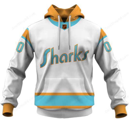 LIMITED EDITION - NEW CUSTOMIZED NHL32 SJS SAN JOSE SHARKS UNISEX T-SHIRT, POLO, HOODIE & JACKETS