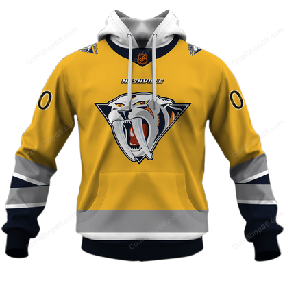 LIMITED EDITION - NEW CUSTOMIZED NHL31 NVP NASHVILLE PREDATORS UNISEX T-SHIRT, POLO, HOODIE & JACKETS
