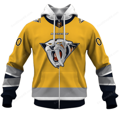 LIMITED EDITION - NEW CUSTOMIZED NHL31 NVP NASHVILLE PREDATORS UNISEX T-SHIRT, POLO, HOODIE & JACKETS