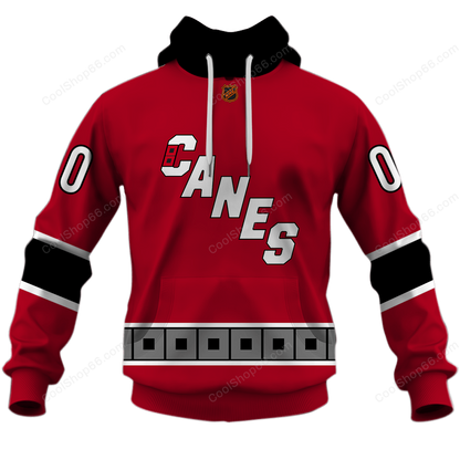 LIMITED EDITION - NEW CUSTOMIZED NHL07 CLH CAROLINA HURRICANES UNISEX T-SHIRT, POLO, HOODIE & JACKETS