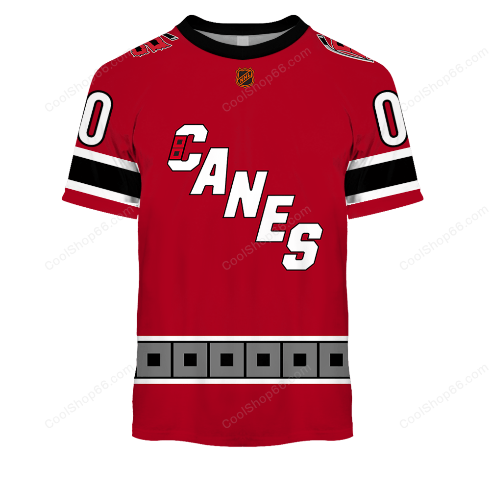 LIMITED EDITION - NEW CUSTOMIZED NHL07 CLH CAROLINA HURRICANES UNISEX T-SHIRT, POLO, HOODIE & JACKETS