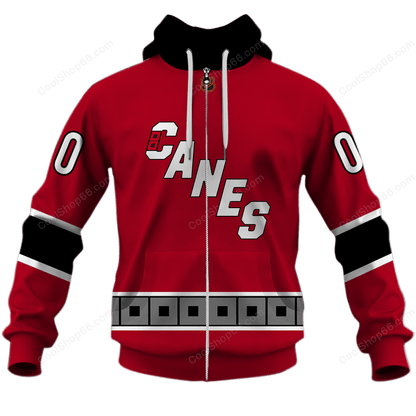 LIMITED EDITION - NEW CUSTOMIZED NHL07 CLH CAROLINA HURRICANES UNISEX T-SHIRT, POLO, HOODIE & JACKETS