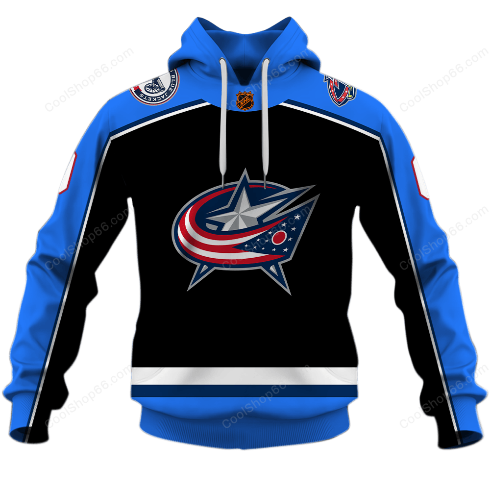 LIMITED EDITION - NEW CUSTOMIZED NHL18 CBJ COLUMBUS BLUE JACKETS UNISEX T-SHIRT, POLO, HOODIE & JACKETS